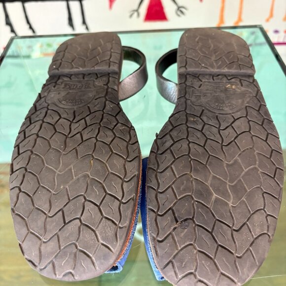 PONS MENORCA Azul Blue & Silver Sandals – Spanish Summer Luxury (Size 10) - Picture 6 of 6